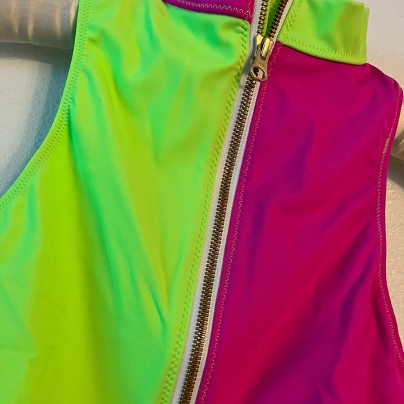 {Hurley x LoveShackFancy} Brand New Max Solid Blocked High Neck Bikini Top - Picture 13 of 15